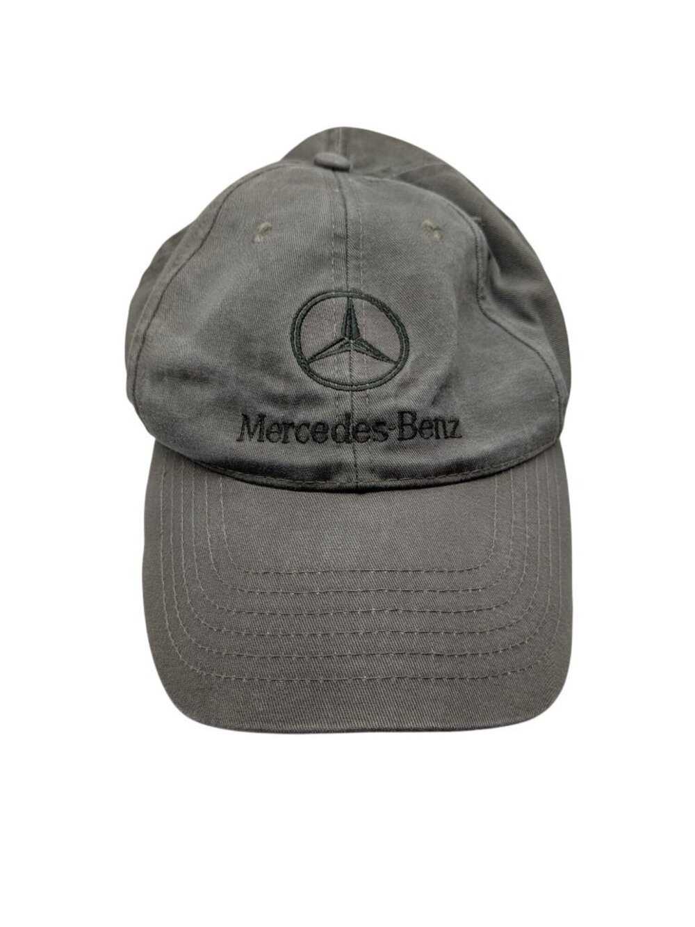Mercedes-Benz Gray Adjustable Baseball Cap Embroidered Logo
